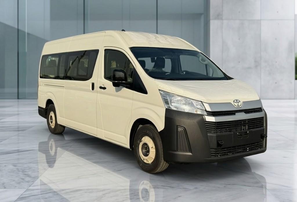 12 seater Toyota HiAce standard for staff commutes and hotel shuttle runs in Dubai